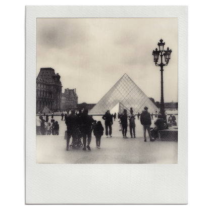 Custom Square Photo Print - Polaroid Black and White Film